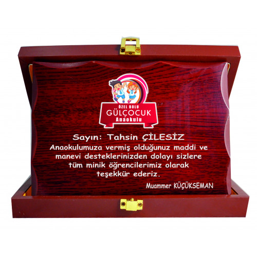 AHŞAP PLAKET ÖZEL