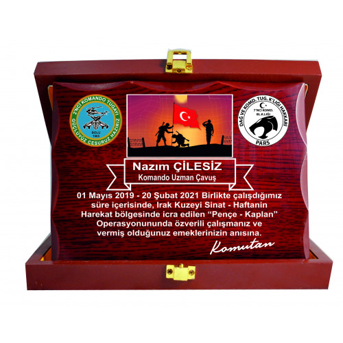 AHŞAP PLAKET ÖZEL