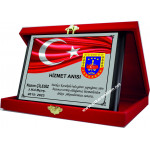 ASKER ÖZEL AHŞAP  TÜRK BAYRAKLI PLAKET