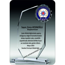 CAM PLAKET POLİS 